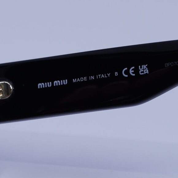 Miu Miu MU02XV 1AB1O1 Eyeglasses Black 52mm Rectangle Frame - Picture 7 of 10